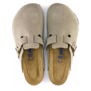 NWT Authentic Birkenstock Men's Boston Clogs Men's Size 11/EU 44 - Taupe